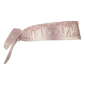 バラ金ゴールド赤面グリッタースパークルドリップカスタム文字 タイヘッドバンド (回転270)