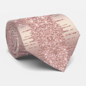 バラ金ゴールド赤面グリッタースパークルドリップシックモダン ネクタイ (ロール)