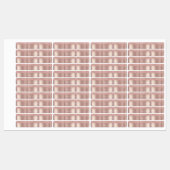 バラ金ゴールド赤面グリッタースパークルドリップス – 追加文字 ラベル (シート)