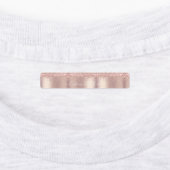 バラ金ゴールド赤面グリッタースパークルドリップス – 追加文字 ラベル (貼付)