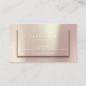 バラ金ゴールド赤面グリッタータイポグラフメイクアップ3D 名刺 (裏面)