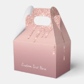 バラ金ゴールド赤面グリッターテキスト名優先ボックス フェイバーボックス (裏面サイド)