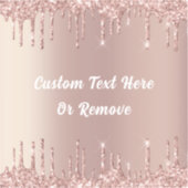 バラ金ゴールド赤面グリッタードライカスタムプ文字ステッカー シール (正面)