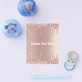 バラ金ゴールド赤面グリッタードライプテキスト名フライヤー チラシ (シングル)