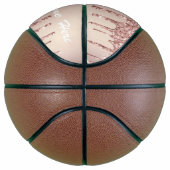 バラ金ゴールド赤面グリッタードリップス文字名バスケットボール バスケットボール (右)