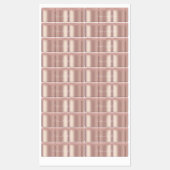 バラ金ゴールド赤面グリッターラベルとカスタム文字 ラベル (シート)