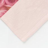 バラ金ゴールド赤面グリッター写真部名 フリースブランケット (角)