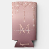 バラ金ゴールド赤面グリッター名文字クーラーボックス スリム缶クーラー (裏面)