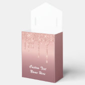 バラ金ゴールド赤面グリッター文字名特典ボックスギフト フェイバーボックス (オープン)