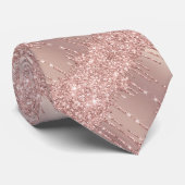 バラ金ゴールド赤面グリッター結婚ドリップズネックタイ ネクタイ (ロール)