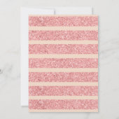 バラ金ゴールド赤面グリッター「Hello Thirty」誕生日 招待状 (裏面)