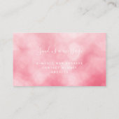 バラ金ゴールド赤面サロン点滅メイクアップ 名刺 (裏面)