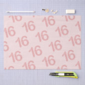 バラ金ゴールド赤面スウィート16バースデーパーティーグリッター 薄葉紙 (クラフト)