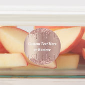 バラ金ゴールド赤面スパークルドリップカスタム文字ラベル ラベル (貼付)