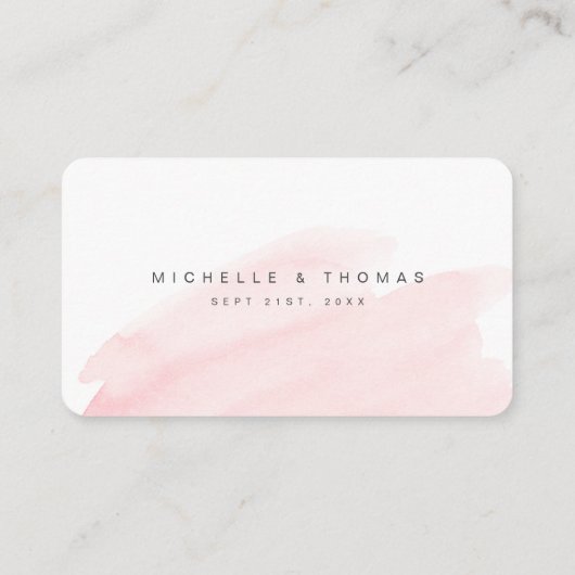 バラ金ゴールド赤面ス結婚クリプトのWebサイトカードの挿入 プレイスカード (裏面)