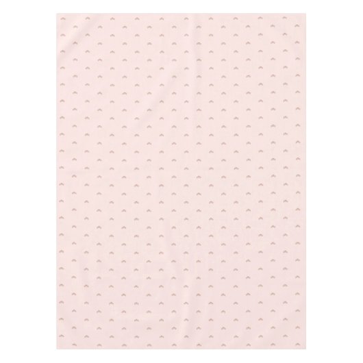 バラ金ゴールド赤面ティアラクラウン誕生日ガール テーブルクロス (正面)