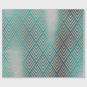 バラ金ゴールド赤面ティファニー金属アールデコ銅 ラッピングペーパー (フラット)