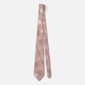バラ金ゴールド赤面ネックタイグリッタースパークルドリップ ネクタイ (正面)
