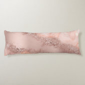 バラ金ゴールド赤面ピンクアゲートゲードグリッター ボディピロー (裏面)