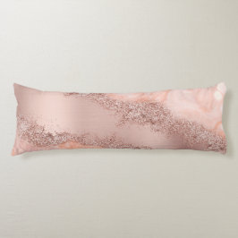 バラ金ゴールド赤面ピンクアゲートゲードグリッター ボディピロー