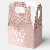 バラ金ゴールド赤面ピンクガーリーグリッターダストモノグラム フェイバーボックス (オープン)