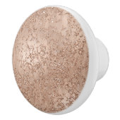 バラ金ゴールド赤面ピンクグラムスパークルクラックルシック セラミックノブ (右)