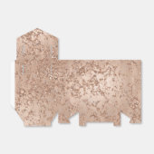 バラ金ゴールド赤面ピンクグラムスパークルクラックルシック フェイバーボックス (折り畳みなし)