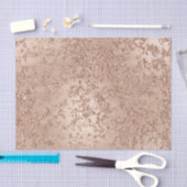 バラ金ゴールド赤面ピンクグラムスパークルクラックルシック 薄葉紙 (クラフト)