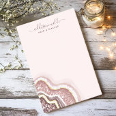 バラ金ゴールド赤面ピンクグリッターアゲートゲイドビジネス ポストイット