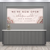 バラ金ゴールド赤面ピンクグリッターアゲートゲイドビジネス 横断幕