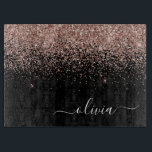 バラ金ゴールド赤面ピンクグリッタースクリプトモノグラムガーリー カッティングボード<br><div class="desc">ブラックとバラ金ゴールド赤面ピンクスパークルグリッタースクリプトモノグラム名切断ボード。これは、グラムの贅沢とシックなスタイルを愛する人のための完璧な卒業、誕生日、結婚ブライダルシャワー、記念日、赤ちゃんシャワーまたはバチェロレッテギフトを作る。</div>