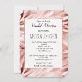 バラ金ゴールド赤面ピンクゼブラ 招待状 (正面)