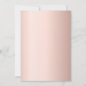 バラ金ゴールド赤面ピンクパープルフローラ誕生日 招待状 (裏面)