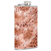 バラ金ゴールド赤面ピンクヒョウ フラスク (右)