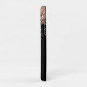 バラ金ゴールド赤面ピンクブラックラグジュアリーグリッターモノグラム Case-Mate iPhoneケース (裏面/右)