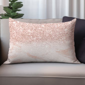 バラ金ゴールド赤面ピンクマーブル ランバークッション