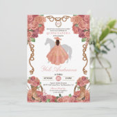 バラ金ゴールド赤面ピーチウエスタンチャロキンセアニラ 招待状 (スタンド正面)