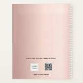 バラ金ゴールド赤面フォトコラージュアポイントメント2024 プランナー手帳 (裏面)