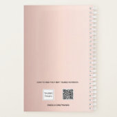 バラ金ゴールド赤面フォトコラージュアポイントメント2025 プランナー手帳 (裏面)