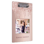 バラ金ゴールド赤面フォトネームドライブ クリップボード (右)