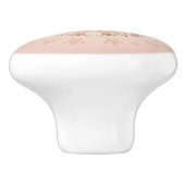 バラ金ゴールド赤面フローラマンダラ セラミックノブ (側面)