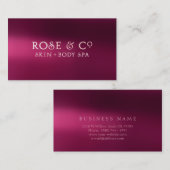 バラ金ゴールド赤面ブルガンディシャドウグラムストロベリー 名刺 (正面/裏面)