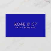 バラ金ゴールド赤面ブルーサファイアグミニマルラム 名刺 (正面)