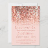 バラ金ゴールド赤面マーメイドグリッターキンセグラデーションーニェラ 招待状 (正面)