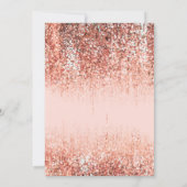 バラ金ゴールド赤面マーメイドグリッターキンセグラデーションーニェラ 招待状 (裏面)