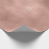 バラ金ゴールド赤面メタリックミニマリスムガラスピーチ ラッピングペーパー (角)