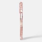 バラ金ゴールド赤面モノグラムイニシャル Case-Mate iPhoneケース (裏面 / 左)