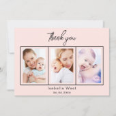 バラ金ゴールド赤面写真サンキューカード 招待状 (正面)