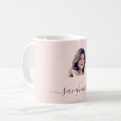 バラ金ゴールド赤面写真名monogram コーヒーマグカップ (正面左)