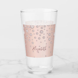 バラ金ゴールド赤面名 タンブラーグラス